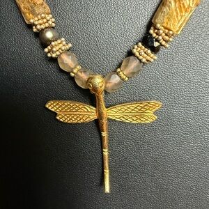 Dragonfly Pendant Necklace with 925 Closure